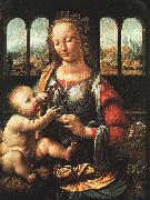  Leonardo  Da Vinci The Madonna of the Carnation oil painting picture wholesale